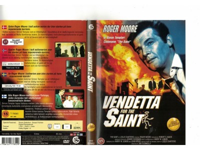 Vendetta For the Saint 1969  DVD 
